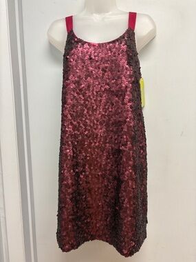 Theory Alegra Ruby Sequin Silk Slip Dress NWT Size 2 Designer Evening Dress
